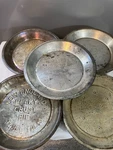 Lot Of 5 Vintage Metal Vented Pie Plates Deposit Tin New England Mrs Robinson. Fixed Price $18.00.