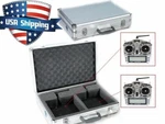 Aluminum Double/twin Rc Transmitter Tx Case For Futaba Jr Spektrum Hitec Frsky. Fixed Price $52.20.