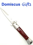 9" New! Falcon Red Silver Honeycomb Pocket Folding Knife Sport Knives KS1111RD. Fixed Price $11.00.