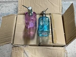 18 Pieces T.j. Maxx Soap & Water Your Hands 16OZ Pump Dispenser Blue Purple. Fixed Price $89.99.