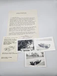 1950S Jaguar XK120 XK140 Roadster Custom Kit Rod Car Photos/salesmen Letter. Fixed Price $39.99.
