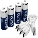 4PC Usb Aa 1.5V Lithium Rechargeable Li-ion Battery Fast Type Cable. Fixed Price $21.99.