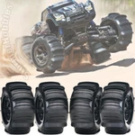 Set Of 4 Traxxas X-maxx Sand Paddle Tires & Wheels For Xmaxx Xrt 7773 *braaap*. Fixed Price $149.90.