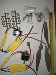 (2) BL-2212/10 Brushless Model Airplane Drone Motors W Battery Packs Xtra Props. Fixed Price $26.95.