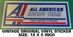 All American Racing Team Pro Super Stocks Vintage Original Decal Sticker - Nhra. Fixed Price $12.94.
