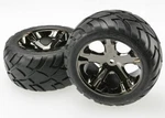 Traxxas 3773A Rear All Star Bk Wheels W/ Anaconda Tires - Open Packaging. Fixed Price $29.95.