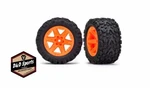 Traxxas 6773A Tires And Wheels - Assembled Glued (2.8) Rxt Orange (2). Fixed Price $25.95.