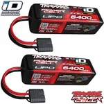 Traxxas 2857X 3S 11.1V 6400 25C Lipo Battery W/ Id Connector Pack Combo. Fixed Price $239.90.