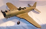 Wen-mac Douglas Dauntless Wwii Bomber Gas Airplane Tether Control Line Toy. Fixed Price $99.99.