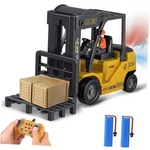 11 Channel Rc Forklift - 1:24 Scale Construction Truck Toy, Yellow, 3+ Years,. Fixed Price $23.58.