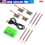 4PIECES 3.7V 220MAH 1S Lipo Battery 6IN1 Charger For Eachine E010 Jjrc H36 Nihui. Fixed Price $12.99.