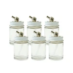 H-1-OZ-6P 1OZ Glass Bottle Assemblies Pk For Paasche & Ez Airbrushes. Fixed Price $34.97.