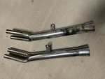 Used Vintage Muffler Set From 1974 Honda CB350-4. Fixed Price $200.00.