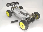 Tlr Team Losi Racing 8IGHT-E 1/8 4X4 Electric Buggy Roller Rolling Chassis Used. Fixed Price $279.99.