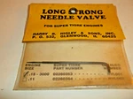 Vintage Super Tigre Needle Valve By Higley Nos Pack New (long). Fixed Price $18.00.