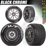 Traxxas Drag Slash-tires & Wheels (front And Rear) 9474A 9475A Black Chrome. Fixed Price $84.90.