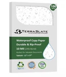 Terraslate Waterproof Printer Paper Mil Copy 11" X 17" 100 Sheets. Fixed Price $149.00.