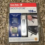 Sandisk Cruzer Mini 128MB Usb Flash Drive SDCZ2-128-A10 New Sealed. Fixed Price $25.00.