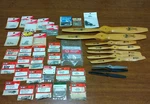 Huge Lot Blade Top Flite Jzinger Dubro Sig Aircraft Parts Plane Hobby Nos. Fixed Price $75.00.