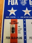 Fox Plugs One Single 2-VOLT Short Glo-plug New Plug!. Fixed Price $12.99.