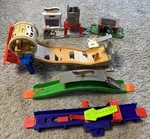Hot Wheels Trick Track Builder Stunt Barrel Bridge Exploding Shed Speed Booster. Fixed Price $21.00.