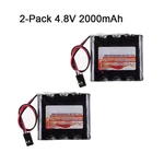 Pack 4.8V 2000MAH Nimh Rx Receiver Battery Rc Futaba Hitec Jr Usa. Fixed Price $17.99.