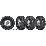 Traxxas 8183X Canyon Trail Tires W/ 8-HOLE Chrome Mag Wheels (4) For TRX-4. Fixed Price $79.95.