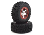 Traxxas 5867 Pre-mounted Bfgoodrich KM2 Sct Tires Chrome/red (2WD Rear) (2). Fixed Price $24.95.