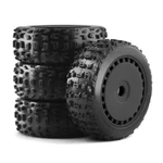 Front & Rear 17MM Hex Tires Wheels For 1/8 Losi 8IGHT Buggy Black #2. Fixed Price $35.09.