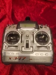 Fm Jr Propo X-347 7CHANNEL Transmitter Radio Controller Needs Parts. Fixed Price $22.00.