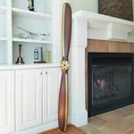 Wwi Replica 70" Wooden Airplane Antique Propeller Beat Brass Edge 2ND. Fixed Price $394.99.