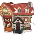 Heartland Valley Village 1 N. Pole Lane O'well Porcelain Lighted House. Fixed Price $13.00.