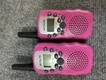 Retevis RT-388 Walkie Talkies Pink Pair Two-way Radios Kids Model. Fixed Price $15.00.