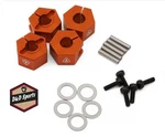 Treal X004TFOJAZ - Orange Aluminum Clamping Wheel Hex Hubs (mini Maxx) (12MM). Fixed Price $15.75.