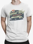 Speedway Classic Retro Racing Car Graphic Men's T-shirt. Fixed Price $13.49.