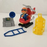 Drew & His Rescue Chopper Fisher Price Little People 2007 Helicopter Set. Fixed Price $49.99.
