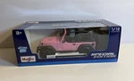 Rare Htf Maisto Exclusive 1:18 Jeep Wrangler Rubicon Pink Opening Doors Hood Nib. Fixed Price $27.97.