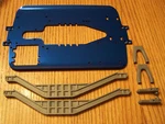 Fits Traxxas 4910 2.5 T-maxx Blue Aluminum Chassis Plate Braces Servo Mount. Fixed Price $13.21.