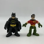 Fisher Price Imaginext Lot Of 2 Batman Robin Dc Super Friends Action Figure Toy. Fixed Price $5.95.