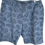 Lucky Brand Mens Blue Palm Leaf Tropical Print Shorts Size 34 TMD2190. Fixed Price $19.99.