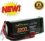 Powerhobby 3S 11.1V 2200MAH 75C Lipo Battery Pack Deans Plug 3-CELL. Fixed Price $29.95.