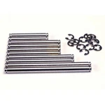 Traxxas 1939 Hard Chrome Suspension Pin Set E-clips Nitro Slash Rustler Stampede. Fixed Price $6.00.