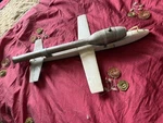 Vintage Dyna-jet Red Head Pulse Model Airplane Engine & Speed Fuselage. Fixed Price $450.00.