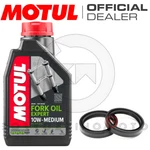 Set 1L Motul 10W Fork Seals 41X53X8/10.5 Tcl Suzuki Dr Sl 800 90. Fixed Price $38.24.