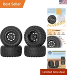 12MM Hex Rc Wheels And Tires For 1/10 Scale Off-road Vehicles Set 4. Fixed Price $58.99.