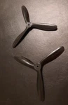 (2X) Pair Aurora B-25 K&b .061 Rtf Factory Screw Driver 5X3 Propellers Rare. Fixed Price $24.95.
