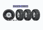 Traxxas 8183X Tires & Wheels Assembled Glued 1.9" Classic Chrome TRX4 TRA1. Fixed Price $79.95.