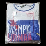 Vintage 90S Avon Olympic Woman Ringer Tee Shirt Atlanta 1996 Plus 1X 2X Nos Rare. Fixed Price $49.95.