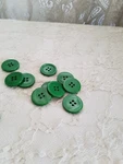 Ganssia 1 Inch 25MM Round Flatback Buttons Sewing Deep Green Color 50 Count. Fixed Price $7.95.