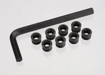 Traxxas 7033X - Aluminum Pivot Ball Cap Set, Wrench (4). Fixed Price $20.00.